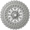 Ekena Millwork Sellek Ceiling Medallion (Fits Canopies up to 1 1/8"), 18 1/2"OD x 7/8"ID x 1 1/2"P, Frost CM18SKFRF - alternate 1
